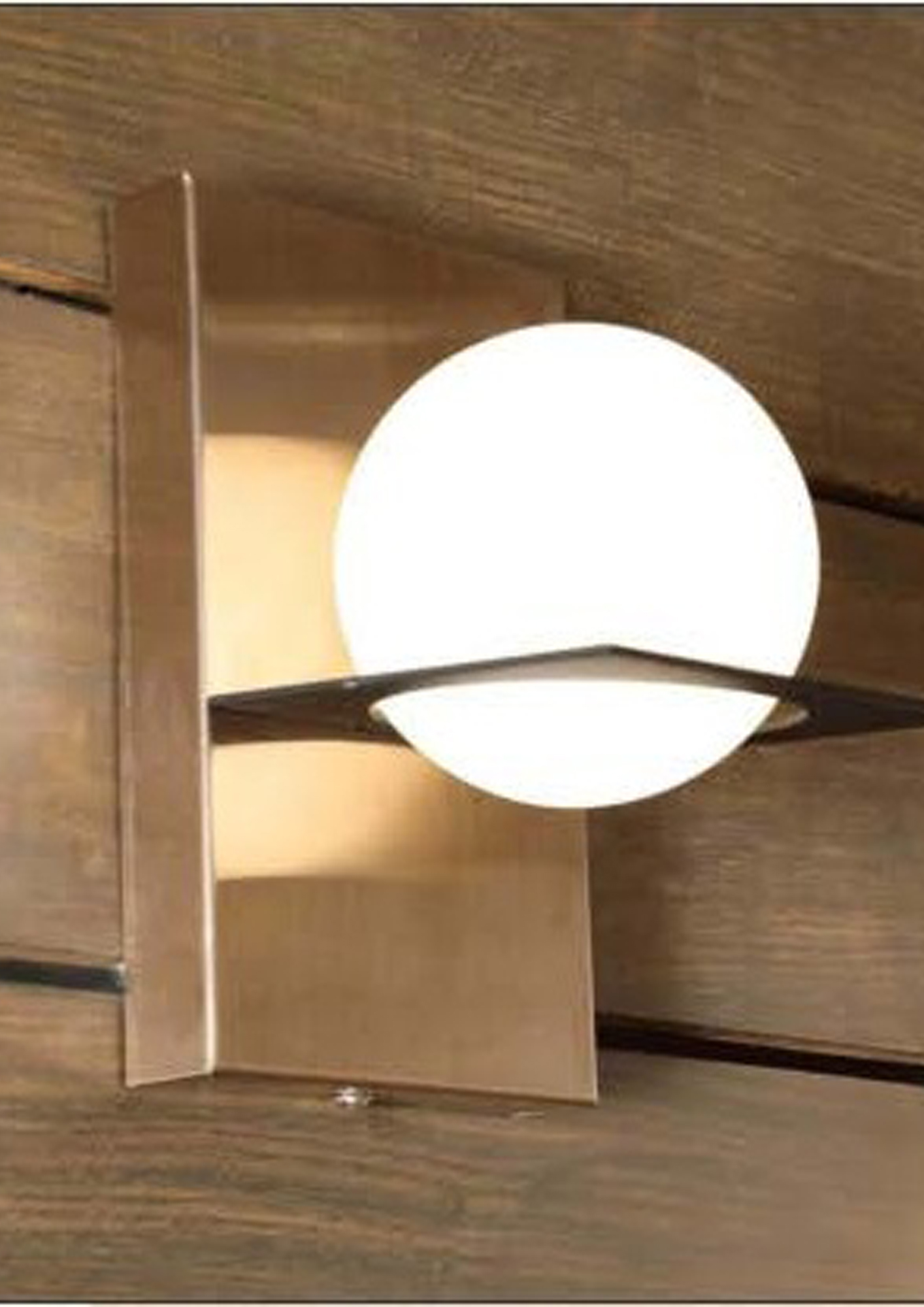 Beyond Lights - Brass Globe Sconce- GL